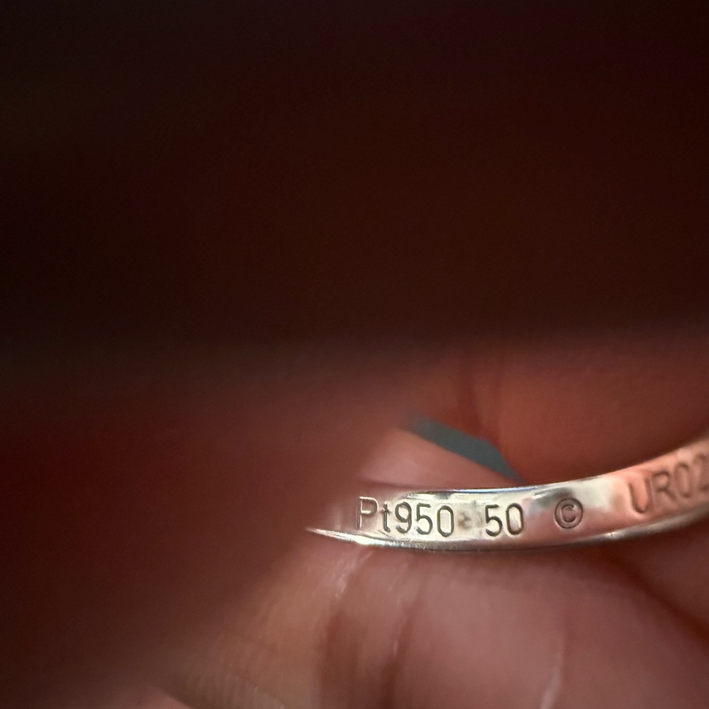 Cartier Platinum Ring size 5.25 - Picture 6 of 7